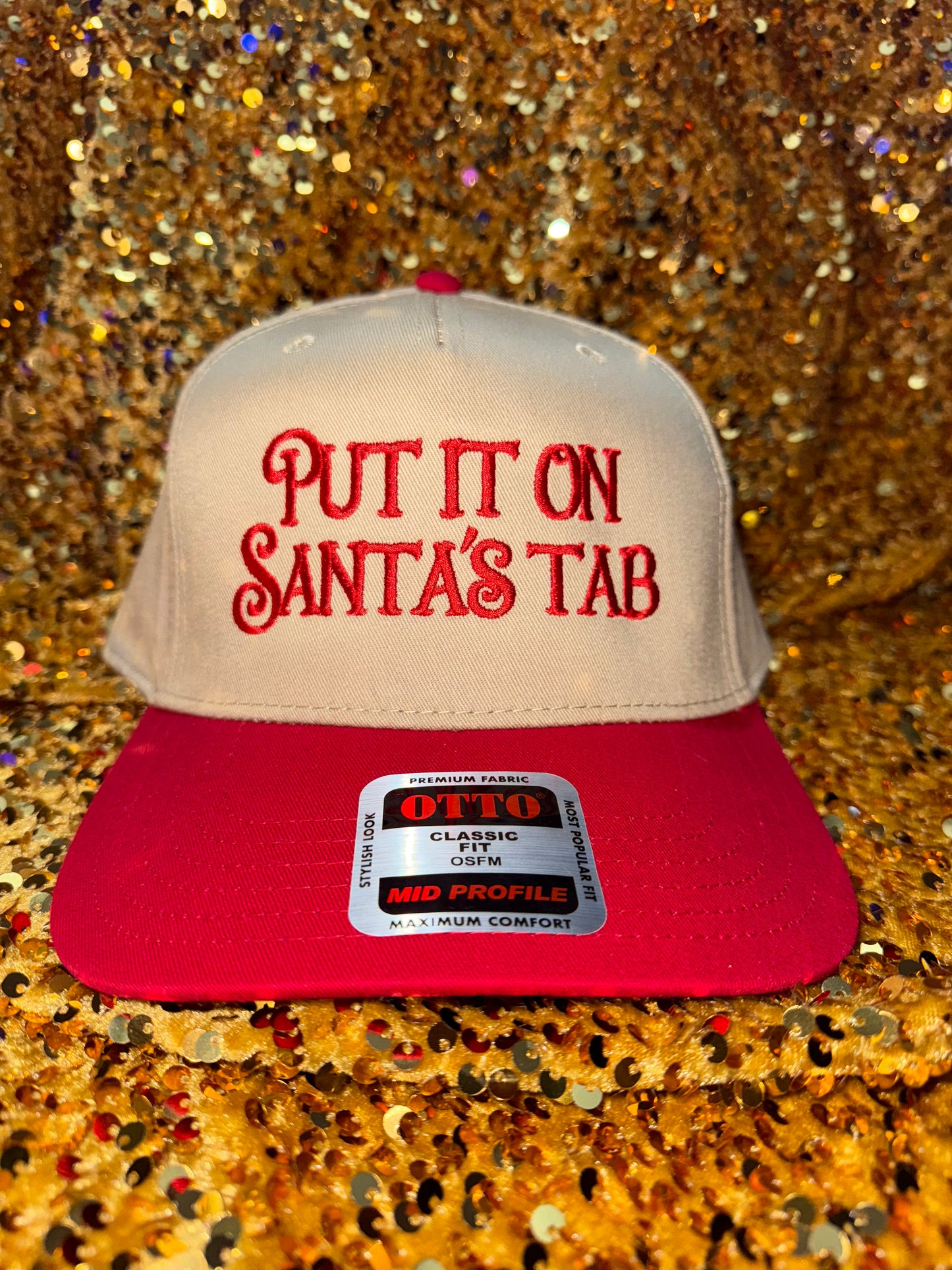 Put It On Santa’s Tab – Otto Classic Fabric Hat
