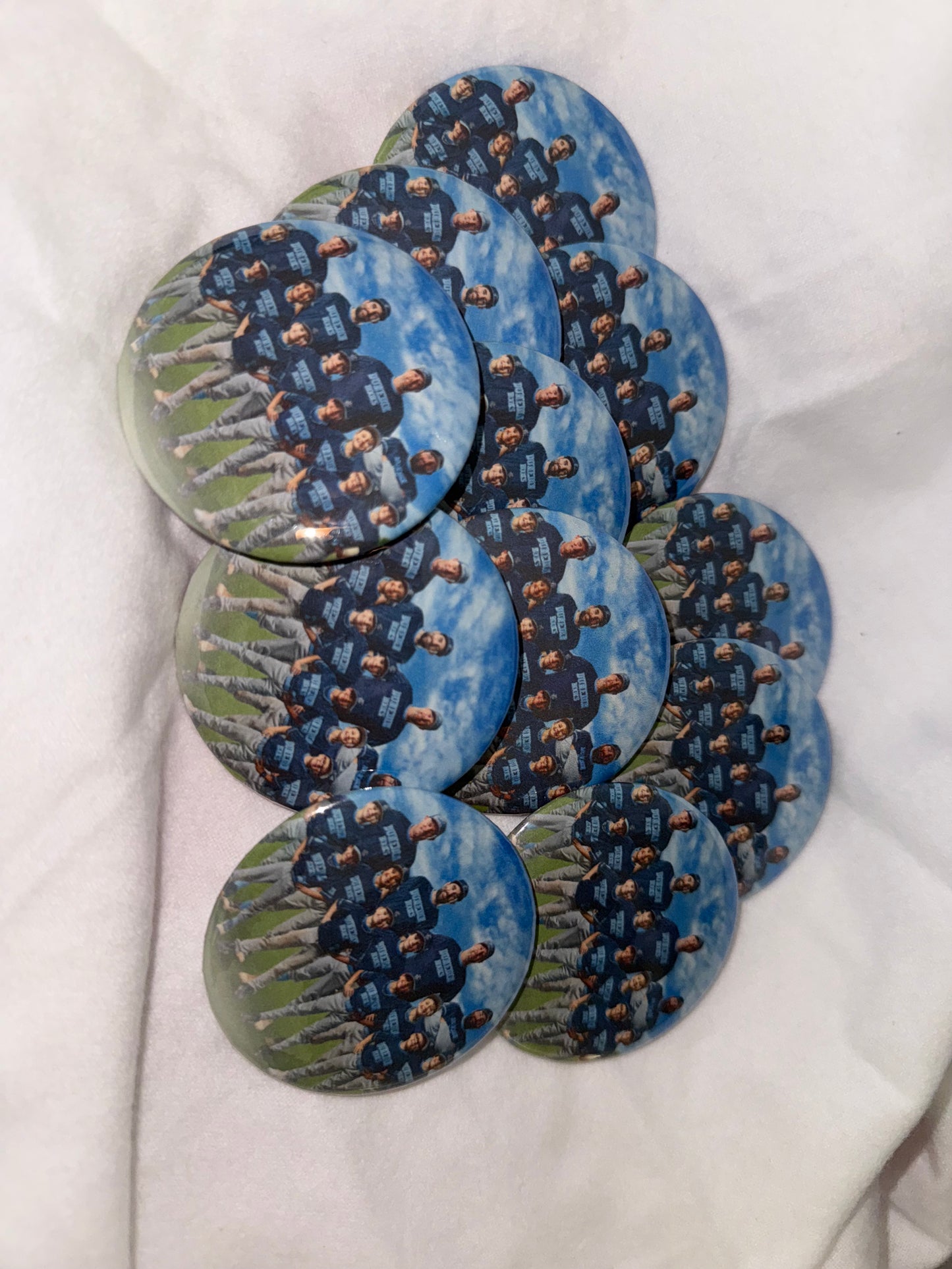 Custom Team Photo Pin Buttons – 2.5”