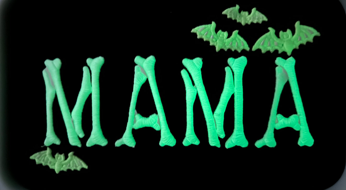 “MAMA” 3D glow in the dark embroidery sweatshirt