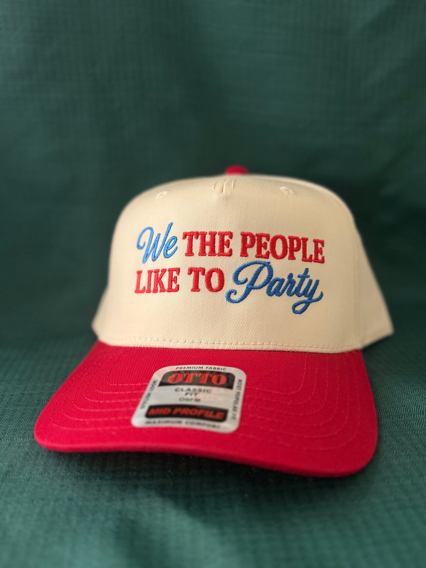 We The People Like To Party Embroidered Hat