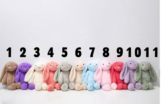 Embroidered Bunnie plush